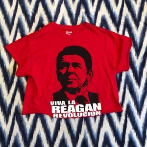 Viva the Reagan Revolution crop tee